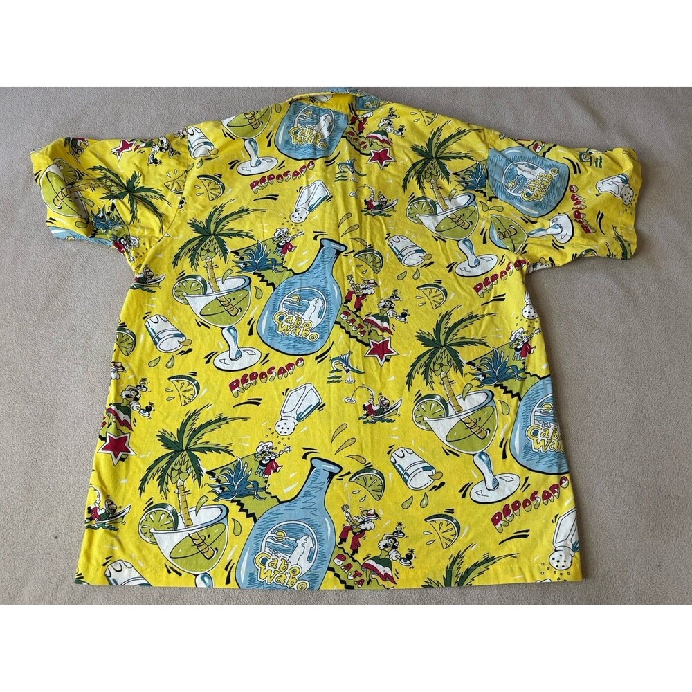 Vintage Malihini Hawaiian Cabo Wabo Baja Shirt Size S Made in Hawaii Button Down